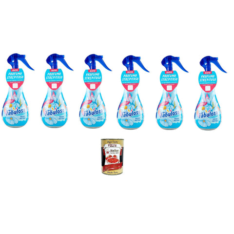 Fabuloso Profumatore Per Tessuti Spray Fresco Mattino Stofferfrischer „Fresh Morning Spray“. 6x250 ml italienisch Original Pastasauce + kostenlos polpa 400 g