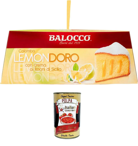 Balocco Colomba Lemondoro Zarte sizilianische Zitronencreme und mit Puderzucker bestäubt 750gr italienisch Original