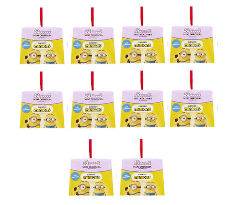 Italian Gourmet Stollen Bauli Mini Colomba al Cioccolato Minions Bauli Mini-Schokoladen-Colomba 100 gr (10x100gr)