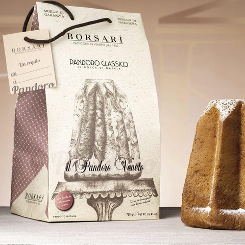 Italian Gourmet Stollen Borsari Traditional Pandoro Shopper 750gr