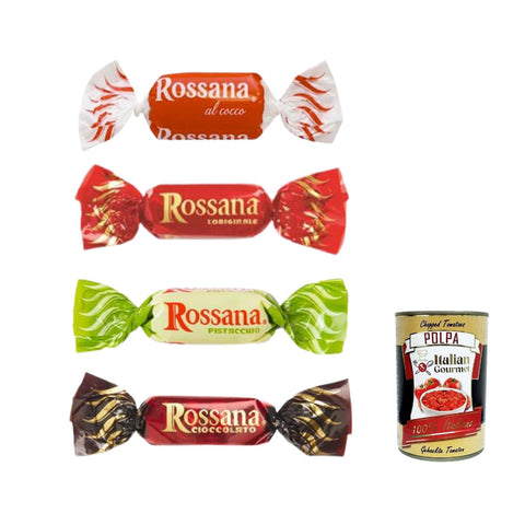Caramelle Rossana Gran Selezione Assortimento, Auswahl verschiedener Geschmacksrichtungen 6x1kg Original italienisch Süßigkeitenmischungen