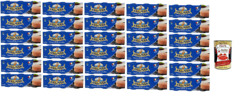Italian Gourmet Thunfisch AS do MAR Tonno all'Olio di Oliva,Thunfisch in Olivenöl,ideal in jedem Rezept 32x 210g (3x70g) Dose + Italian Gourmet Polpa di Pomodoro 400g Dose 8032804040014