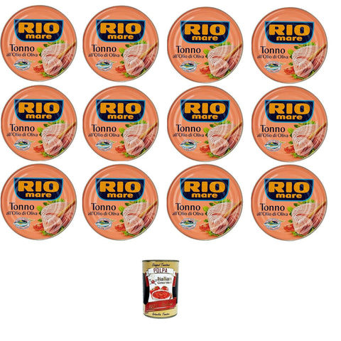 Rio Mare Tonno All'Olio Di Oliva Thunfisch in Olivenöl 12x500g Original italienisch Feinkost