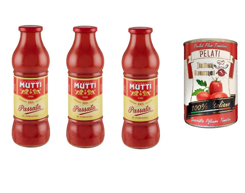Mutti Passata Tomatenpüree, 3er Pack 1 Stk Original italienisch Tomatenmark