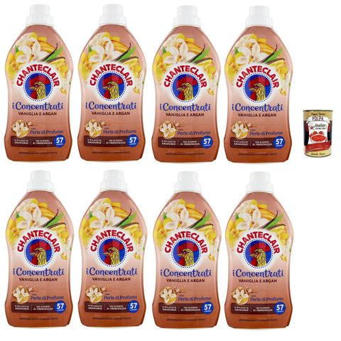 Chante Clair i Concentrati Ammorbidente Vaniglia E Argan, Weichspüler mit Vanille und Argan lang anhaltender 8x1140ml Original italienisch Haushalt