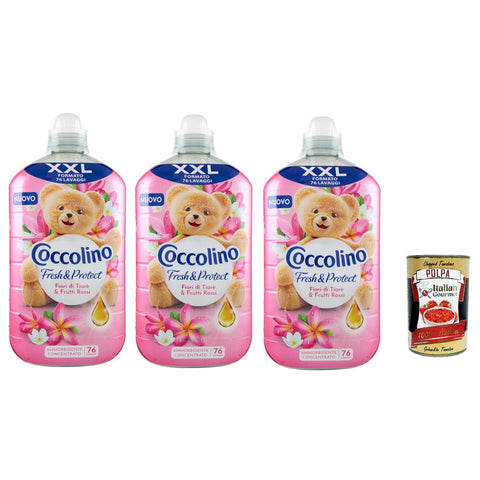 coccolino Ammorbidente Concentrato Intense Care Convenience Format XXL Konzentrierter Weichspüler Tiare Blüten 3x1750ml Original italienisch Haushalt