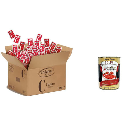 Eridania Zucchero Classico in bustine da Klassischer Zucker in 5 g-Beuteln 5 g 10 kg italienisch Original Pastasauce + kostenlos polpa 400 g