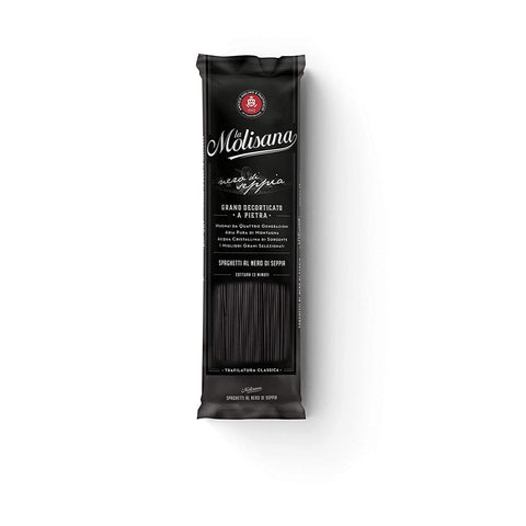 KDJMDL Gekühlte Pasta KDJMDL SPAGHETTI PASTA "LA MOLISANA" MIT SEPIA SCHWARZ - 12 X 500 gr - 6KG - AL NERO DI SEPPIA Original italienisch 8050513941682