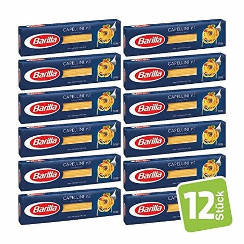 KDJMDL Längliche Pasta Barilla - Capellini n.1 12er Pack (12x500g)