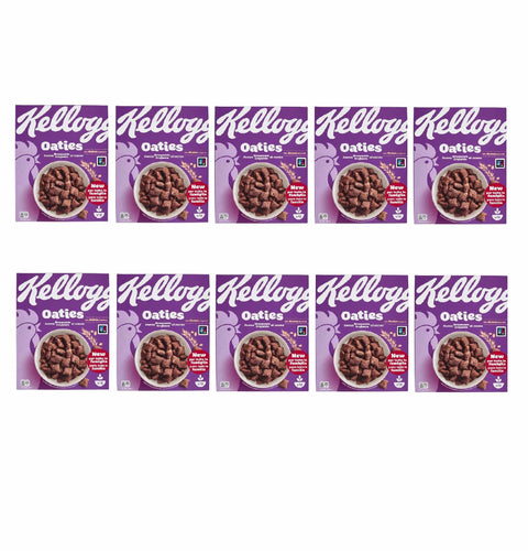 Kellogg Company Kaltes Müsli 10x Kellogg's Oaties Avena Croccante al cacao Knusprige Kakao-Haferflocken 360 g 5059319035802