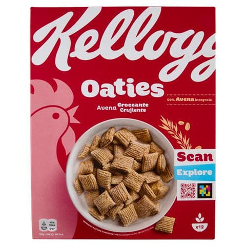 Kellogg Company Kaltes Müsli 3x Kellogg's Oaties Avena Croccante Knusprige Haferflocken 360 g 5059319035710