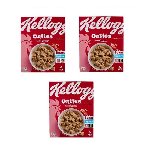 Kellogg Company Kaltes Müsli 3x Kellogg's Oaties Avena Croccante Knusprige Haferflocken 360 g 5059319035710