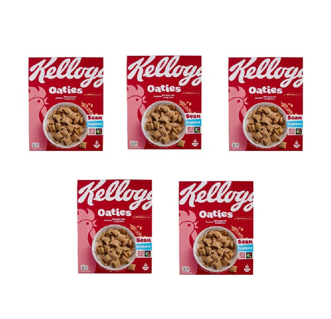 Kellogg Company Kaltes Müsli 5x Kellogg's Oaties Avena Croccante Knusprige Haferflocken 360 g 5059319035710