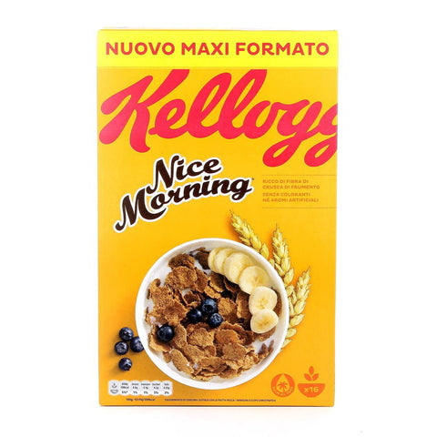Kellogg's Nice morning mit natürlichen Weizenkleiefasern 500 g Kaltes Müsli italienisch Original