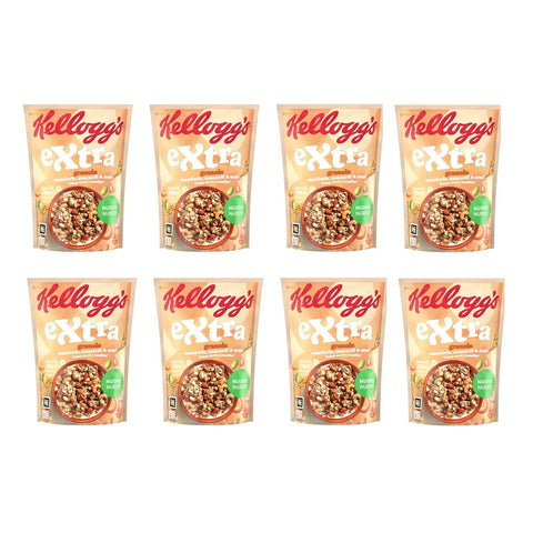 8x Kellogg's Extra Granola mit Mandeln, Cashewnüssen und Samen, 375 g