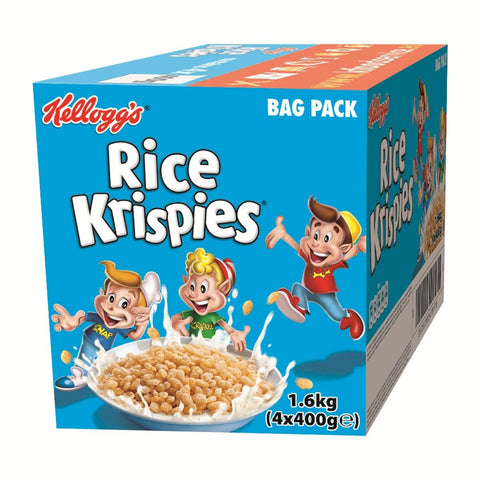 Kellogg's Rice Krispies Classic, 4er pack ( Karton) 4 x 400 g Original italienisch
