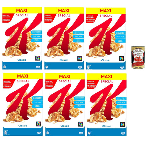 Kelloggs Kellogg’s Special K Classic Getreide-Flakes mit Vollkornweizen ballaststoffreiche Frühstückscerealien natürlicher Genuss ohne künstliche Farb und