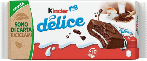 Kinder Ferrero Delice kekse Kuchen schoko riegel schokolade Kakao milch 42g 60x Original italienisch