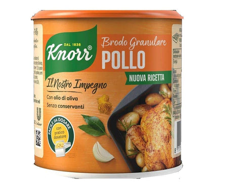 Knorr Brühe & Fond 3x Knorr Brodo Granulare Pollo granulierte Hühnerbrühe 150g Geschmack für Ihre Gerichte Gluten-frei laktosefrei 100% Italienische Brühe 8717163830970