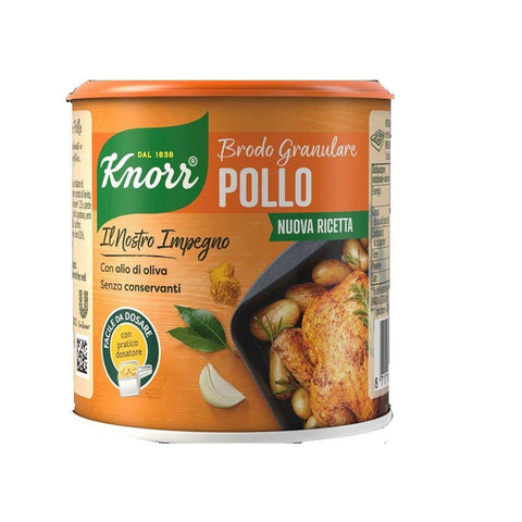 Knorr Brodo Granulare Pollo granulierte Hühnerbrühe 150 g Geschmack für Ihre Gerichte Gluten frei laktosefrei 100% Italienische Brühe italienisch Original