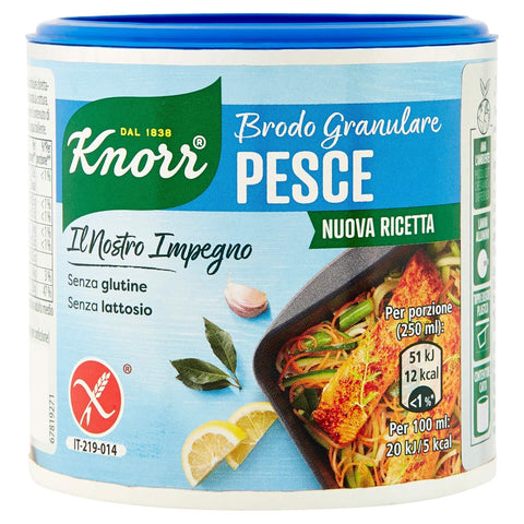 Knorr Brodo Granulare Nuova Ricetta Pesce Granulierte Brühe Fisch 6x150g Original italienisch Zutat