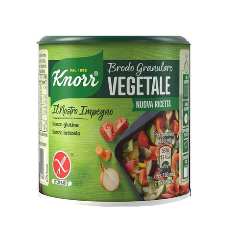 Knorr Brodo Granulare Vegetale pflanzliche granulierte Brühe Geschmack für Ihre Gerichte Gluten frei laktosefrei 6x150g Original italienisch Zutat