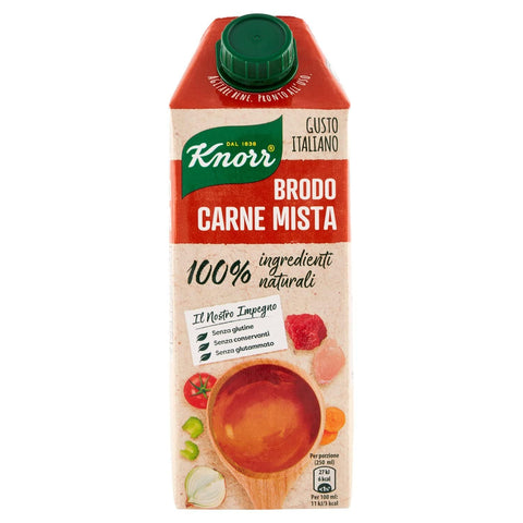 Knorr Brühe & Fond Knorr Brodo Carne Mista Brühe mit Fleisch 100% natürliche Zutaten Gluten-frei 750ml 8714100693292