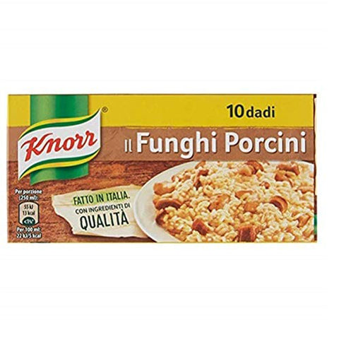Knorr dado funghi porcini brodo Steinpilze Suppenwürfel Brühe 10 pz 1 Stk Original italienisch Zutat