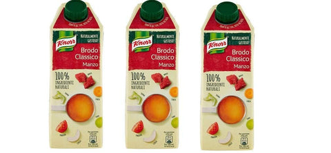 Knorr Brühe & Fond x Knorr Brodo Manzo flüssige Rinderbrühe 100% natürliche Zutaten Gluten-frei brik 750ml 8714100693179