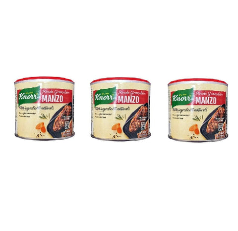 Knorr Brühe Knorr Brodo Granulare Manzo 100% Natürliche Rindergranulat 3x135g Glutenfrei 8714100674543