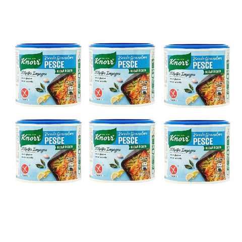 Knorr Brühe Knorr Brodo Granulare Pesce Nuova Ricetta Fischgranulat 6x150g Gluten & Laktosefrei 8717163830987