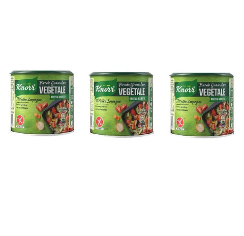 Knorr Brühe Knorr Brodo Granulare Vegetale Nuova Ricetta Granulierte Gemüsebrühe 3x150g Gluten & Laktosefrei 8717163830994
