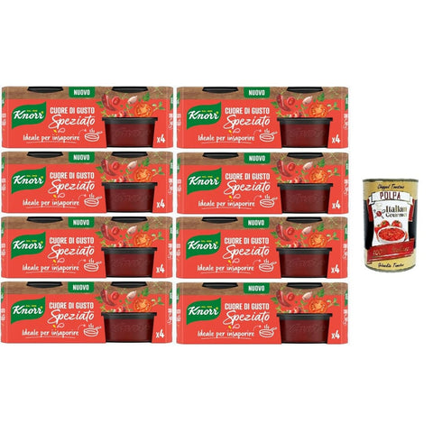 Knorr Fond Knorr Cuore di Gusto Speziato Herz mit würzigem Geschmack ideal zum Würzen 8x 104 gr Fond italienisch Original 8032804040014