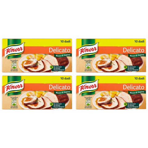 Knorr Bouillon Würfel "Delicato", zarter Geschmack,, pro Würfel 1x10g Original italienisch Feinkost