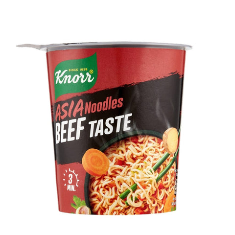 Knorr Nudeln & Pasta Knorr Asia Noodles MANZO Beef Taste 8x 63 g italienisch Original