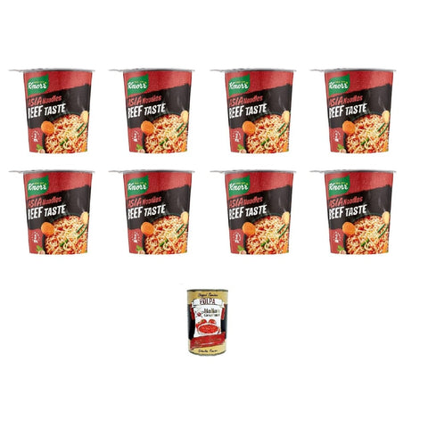 Knorr Nudeln & Pasta Knorr Asia Noodles MANZO Beef Taste 8x 63 g italienisch Original