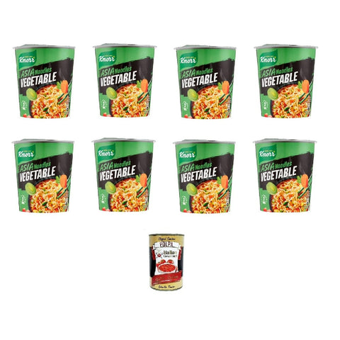 Knorr Nudeln & Pasta Knorr Asia Noodles VERDURE Vegetable 8x 63 g + 65 g italienisch Original