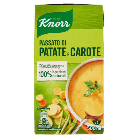 Knorr Passato Vorbei an Kartoffeln und Karotten echter Geschmack 3x500ml Original italienisch Sauce