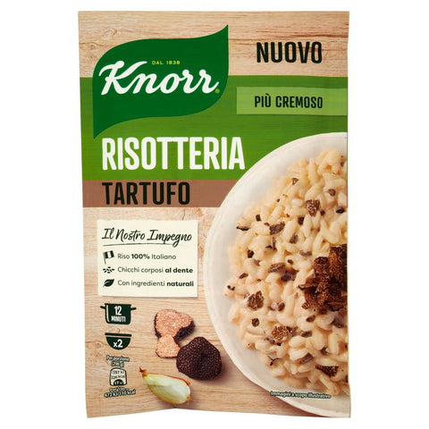 Knorr Reis 15x Knorr Risotto al Tartufo Reis mit Trüffel 175g 100% italienisch Fertiggerichte Reisgerichte 8000840020406