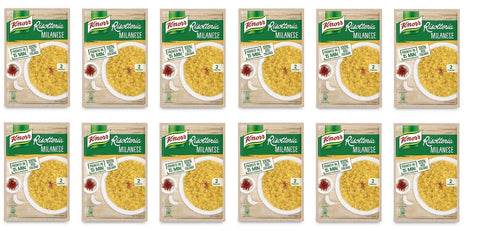 Knorr Reisgerichte 12x Knorr Risotto alla Milanese Reis Safran 175g 100% italienisch Fertiggerichte 8001080003815
