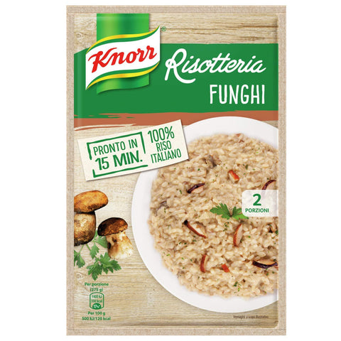 Knorr Risotto Funghi Reis Steinpilze 100% italienisch Fertiggerichte 175 g 12x italienisch Original
