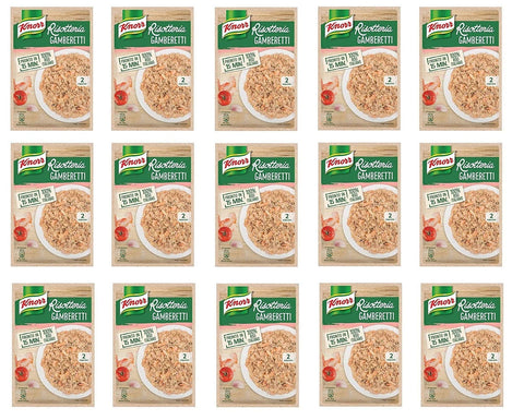 Knorr Reisgerichte 15x Knorr Risotto Gamberetti Reis Garnelen 175g 100% italienisch Fertiggerichte 8001080014125