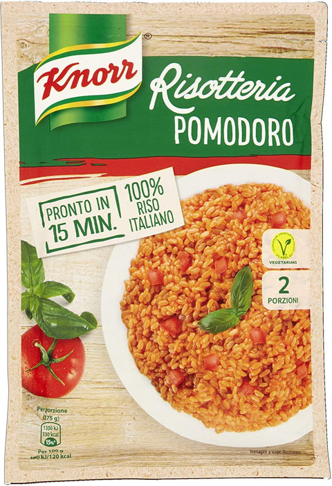 Knorr Reisgerichte 15x Knorr Risotto pomodoro Reis Tomate 175g 100% italienisch Fertiggerichte 8001080003839