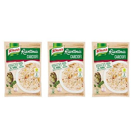 Knorr Risotto carciofi Reis Artischocken 100% Fertiggerichte 3x175g Original italienisch