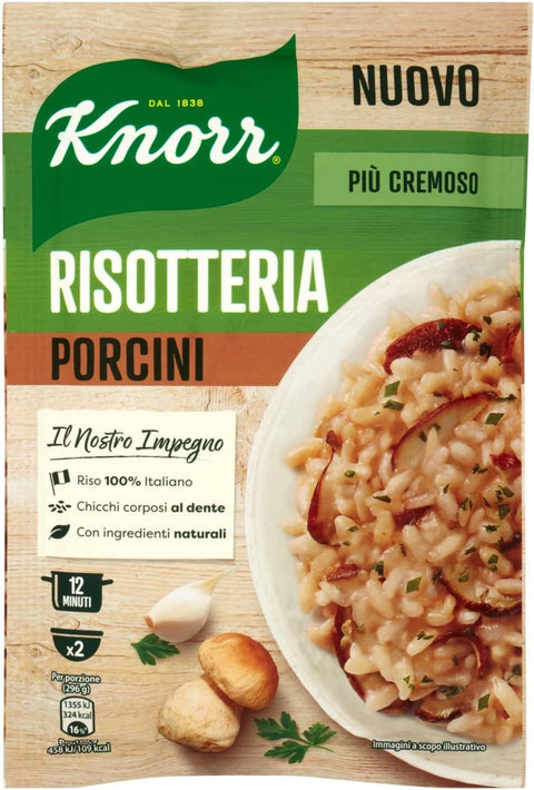 Knorr Reisgerichte 3x Knorr Risotto funghi Reis Steinpilze 175g 100% italienisch Fertiggerichte 8001080003822