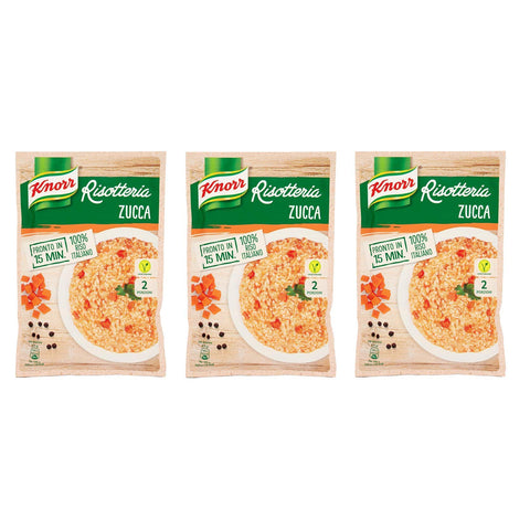 Knorr Risotto zucca Reis Kürbis 175g 100% italienisch Fertiggerichte 3x Original italienisch