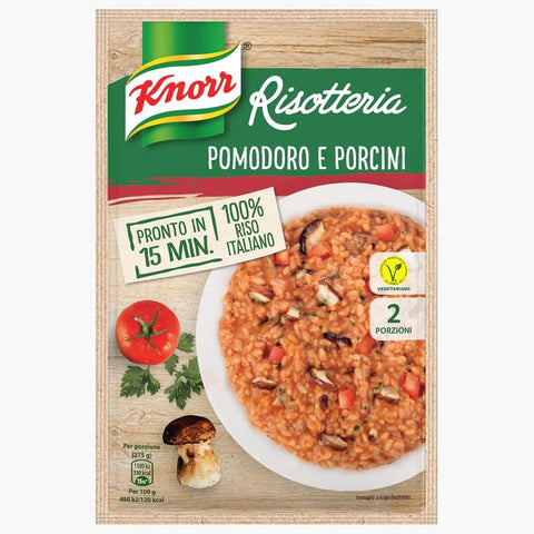 Knorr Reisgerichte 6x Knorr Risotto Tomaten und Steinpilze Reis 175g 100% italienisch Fertiggerichte 8000840020116