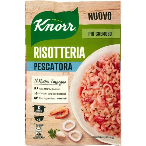Knorr Reisgerichte Knorr Risotto pescatora Reis zum Fischer 175g 100% italienisch Fertiggerichte 6x Original italienisch 8001080027309