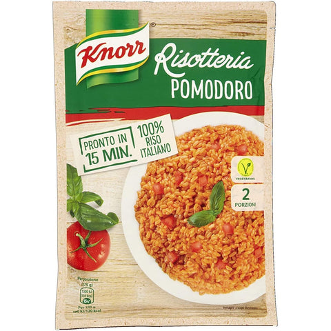 Knorr Reisgerichte Knorr Risotto pomodoro Reis Tomate 100% italienisch Fertiggerichte 175 g 6x italienisch Original 8001080003839