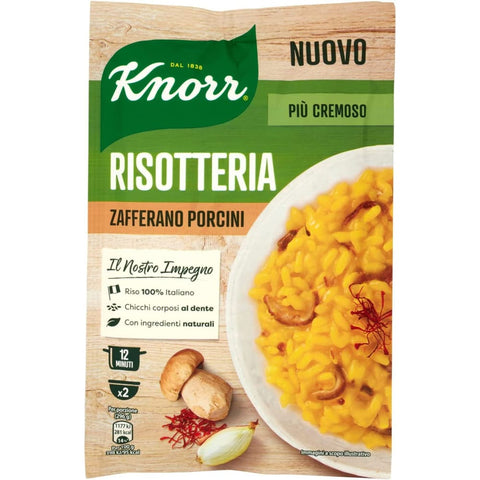 Knorr Reisgerichte Knorr Risotto Reis Safran und Steinpilze 175 g 100% italienisch Fertiggerichte Reisgerichte Original 8001080112548
